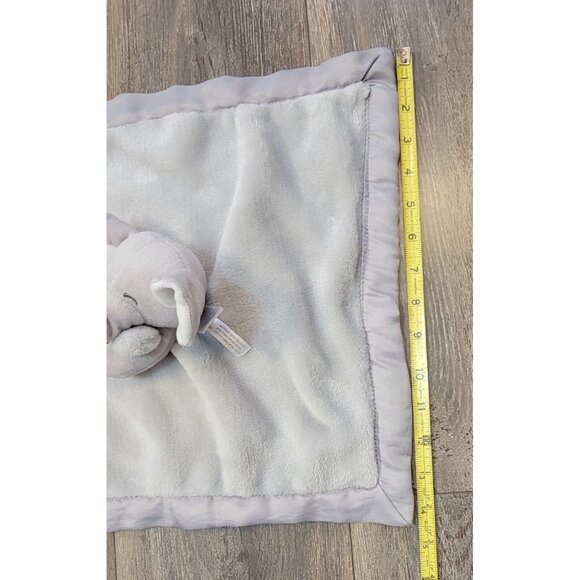 Carters Gray Elephant Lovey Holding Security Blanket Soft Velour Satin Toy - Picture 10 of 10